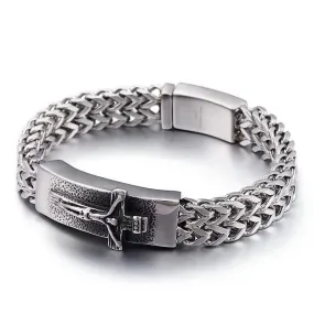 Men's Cross Bracelet <br> Jesus Christ