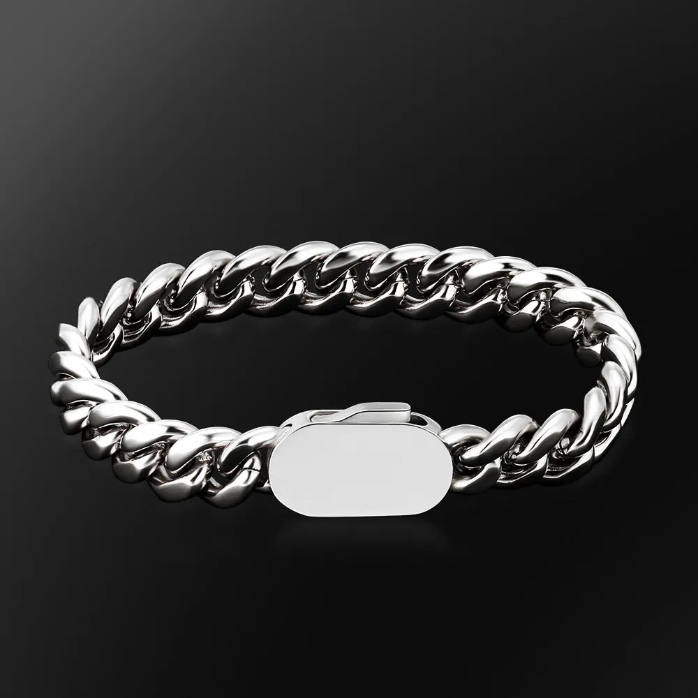 Men's Thick Link Chain Bracelet - Gold/Platinum