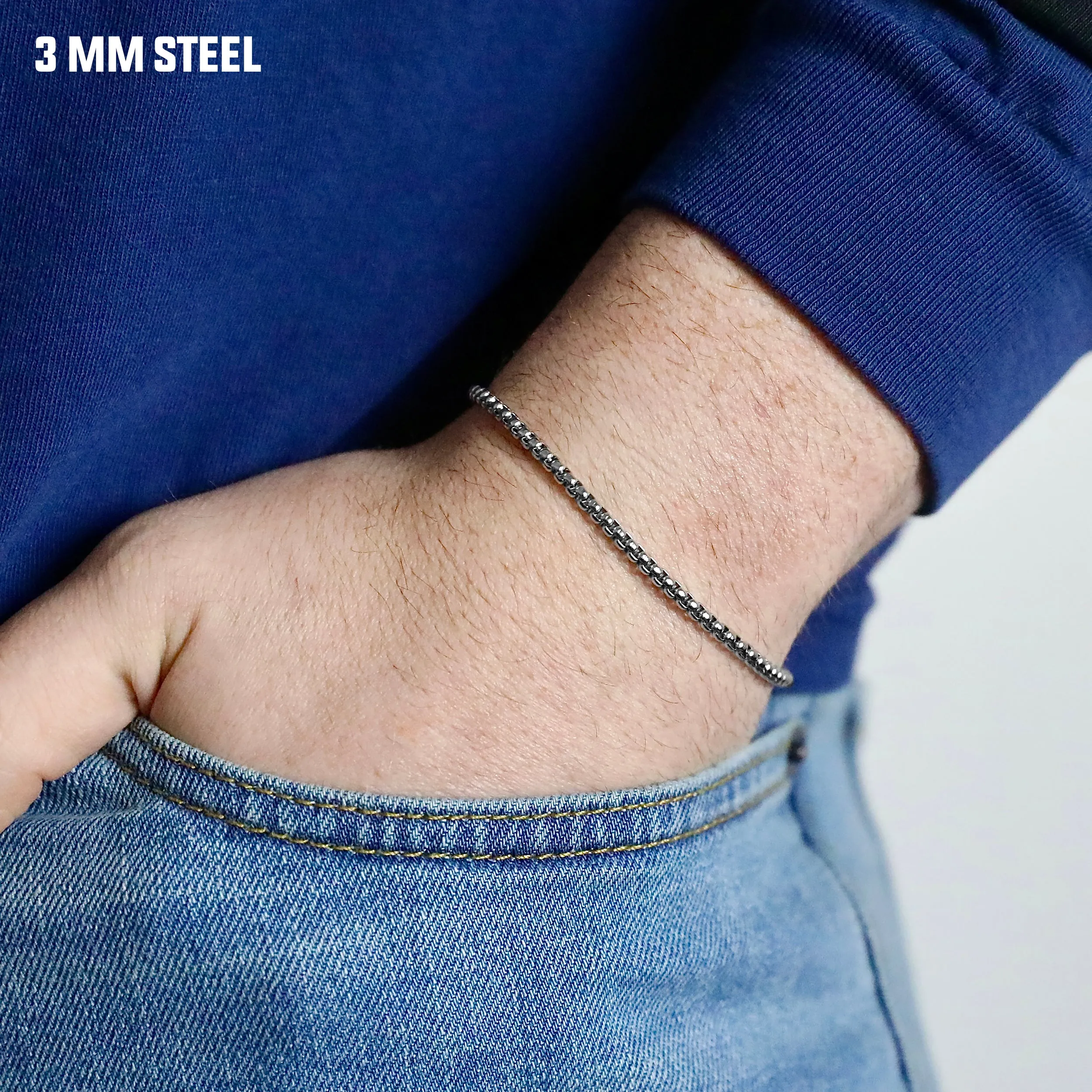 Minimal Box Chain Bracelet