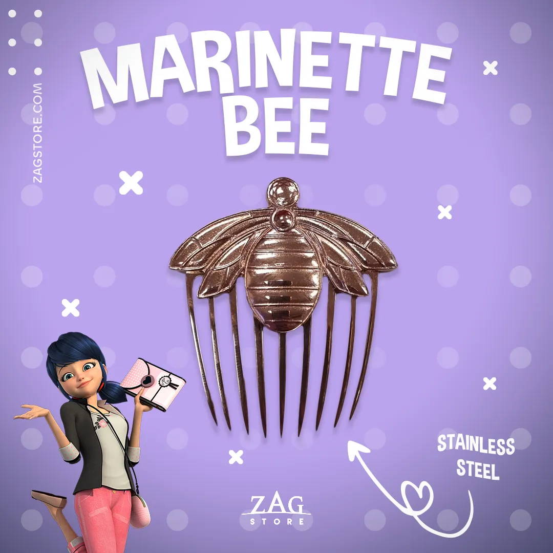 Miraculous Bee Marinette Camouflage Hair Comb