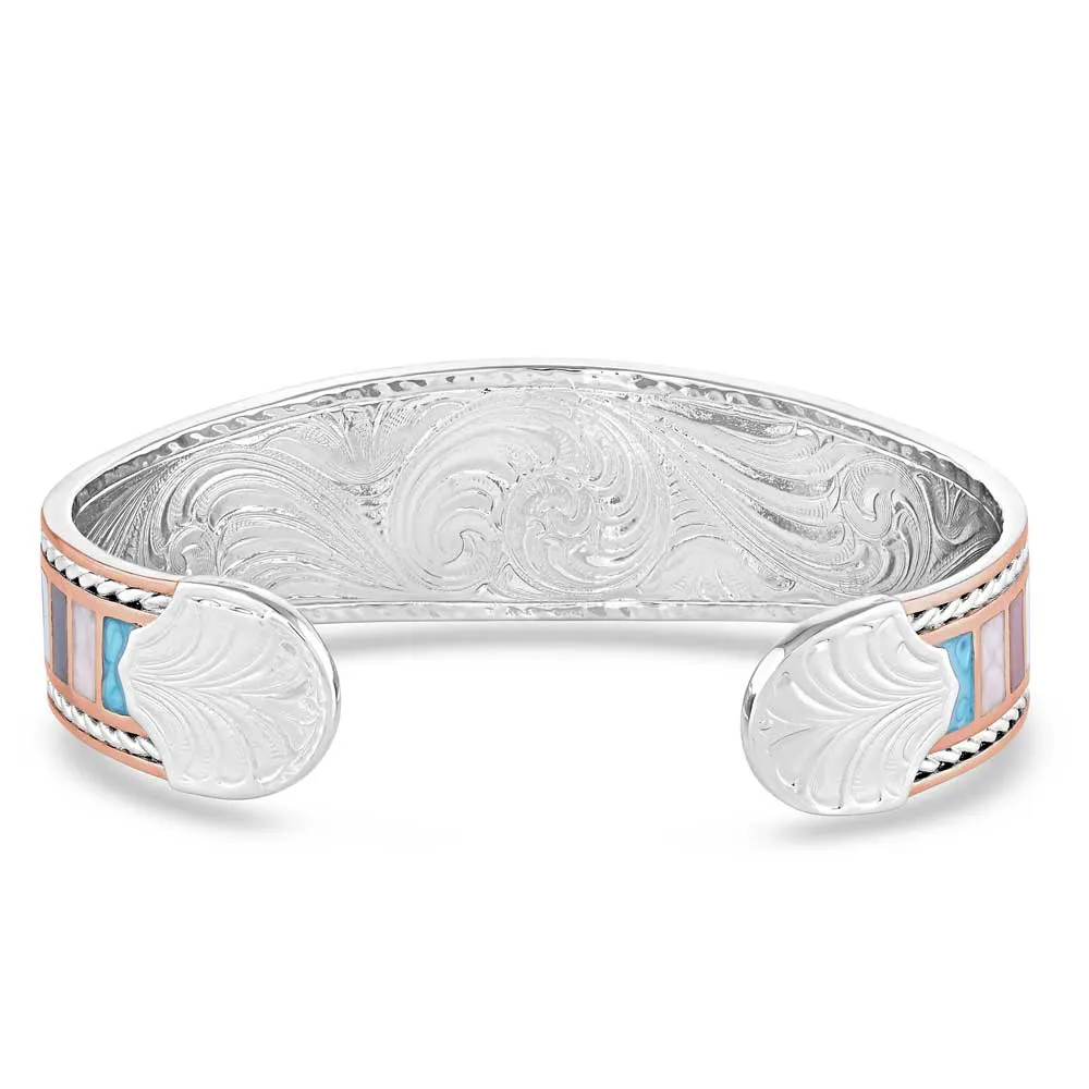 Montana Silversmiths® Women's American Legends Curved Cuff Bracelet