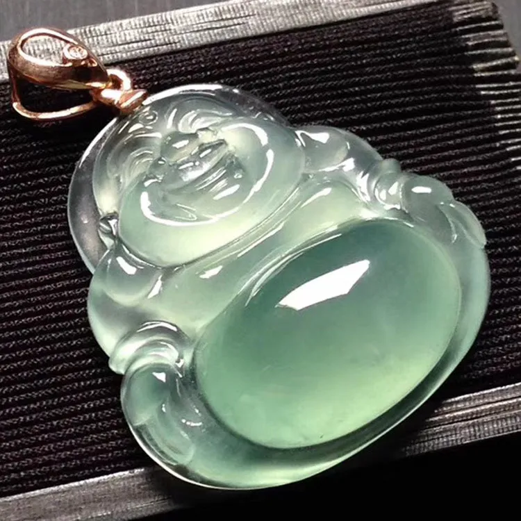 Natural Jade Pendant Jadeite Buddha Pendant PT538