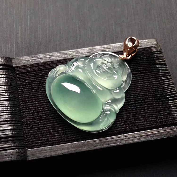 Natural Jade Pendant Jadeite Buddha Pendant PT538