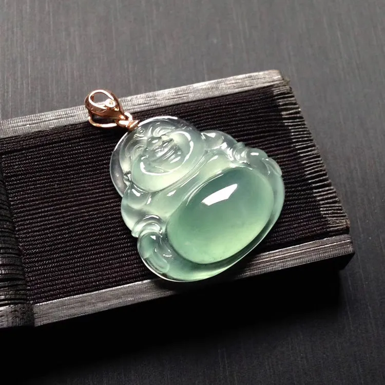 Natural Jade Pendant Jadeite Buddha Pendant PT538