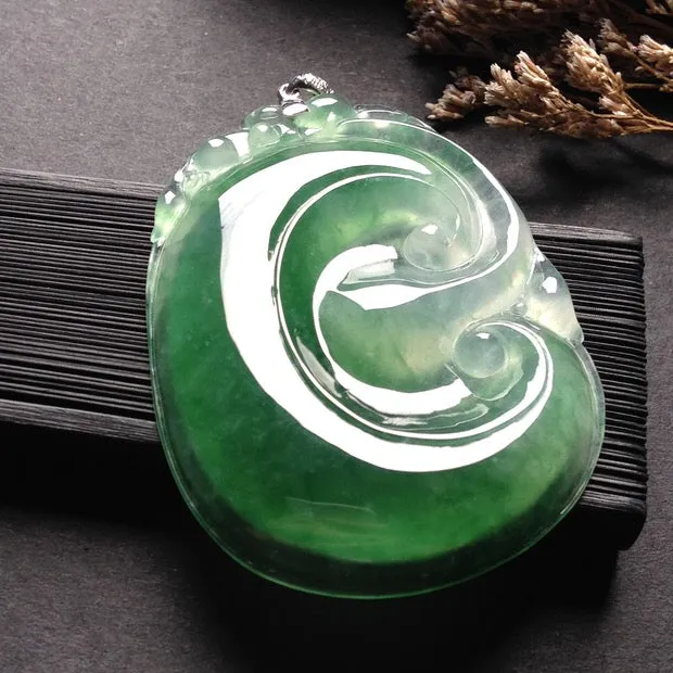 Natural Jade Pendant Jadeite Ruyi Pendant PT244