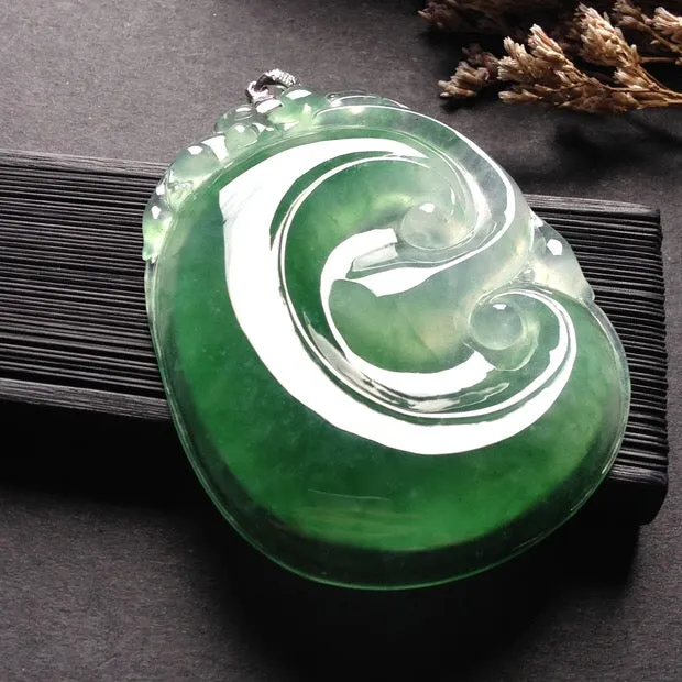 Natural Jade Pendant Jadeite Ruyi Pendant PT244