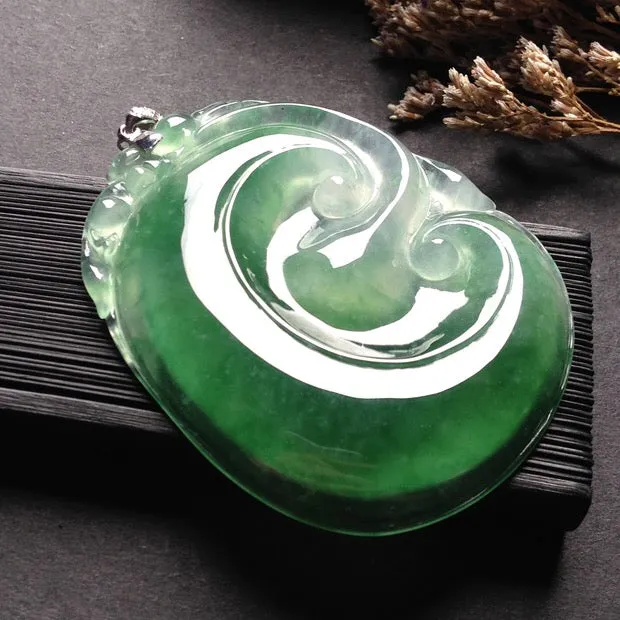 Natural Jade Pendant Jadeite Ruyi Pendant PT244