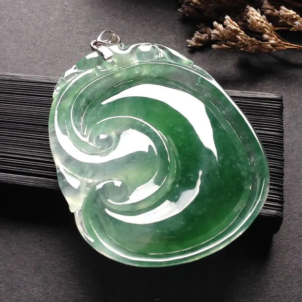 Natural Jade Pendant Jadeite Ruyi Pendant PT244