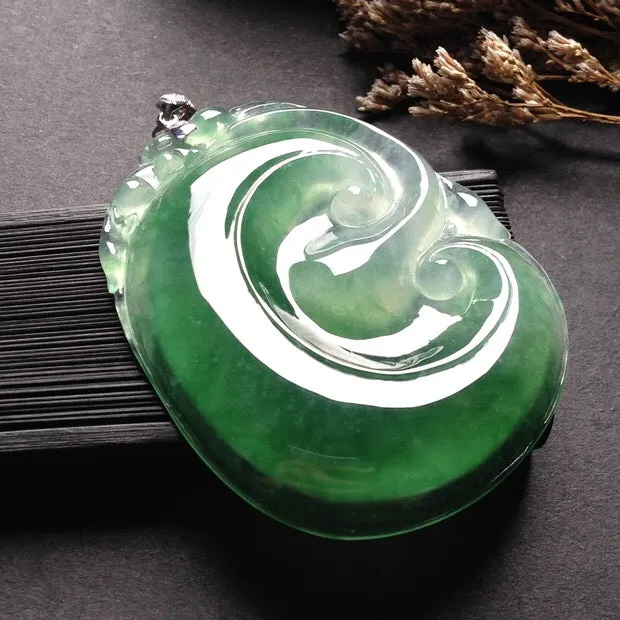 Natural Jade Pendant Jadeite Ruyi Pendant PT244