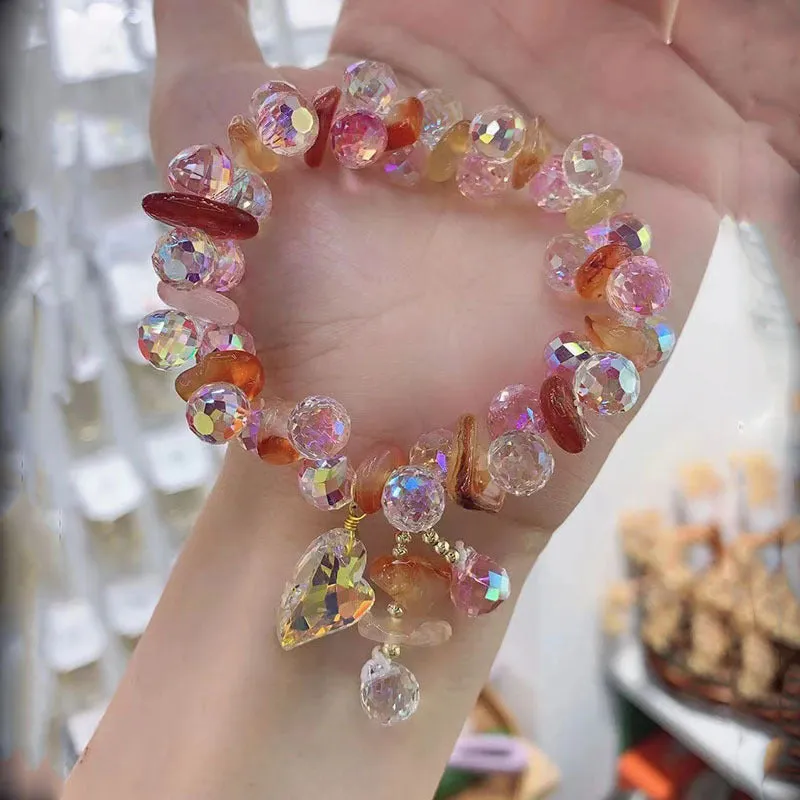 New Trendy Love Crystal Bracelet Women's Fashion Design Feeling Cold Style Bracelets