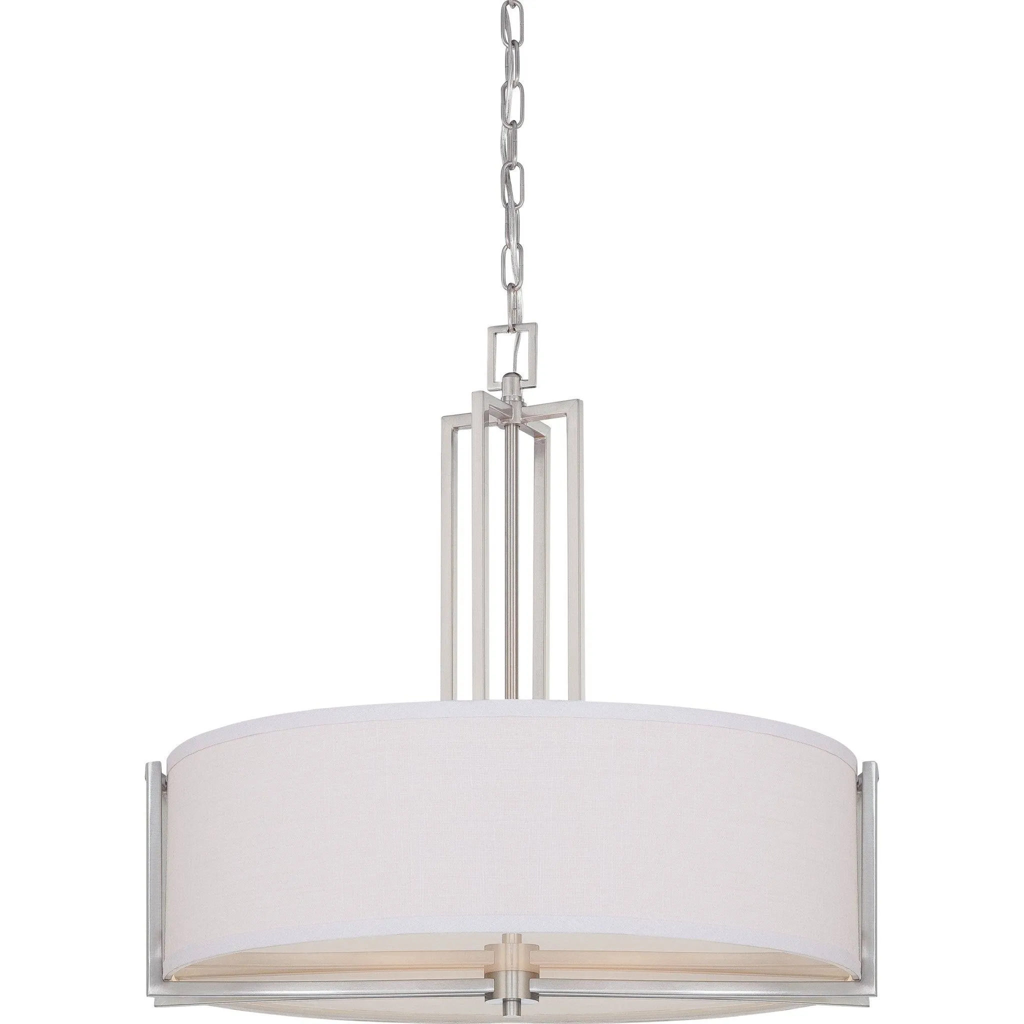 Nuvo 60/4756 Gemini Brushed Nickel Four Light Pendant