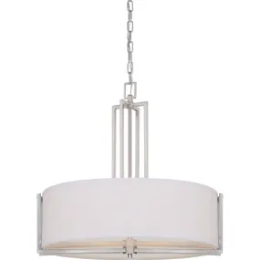 Nuvo 60/4756 Gemini Brushed Nickel Four Light Pendant