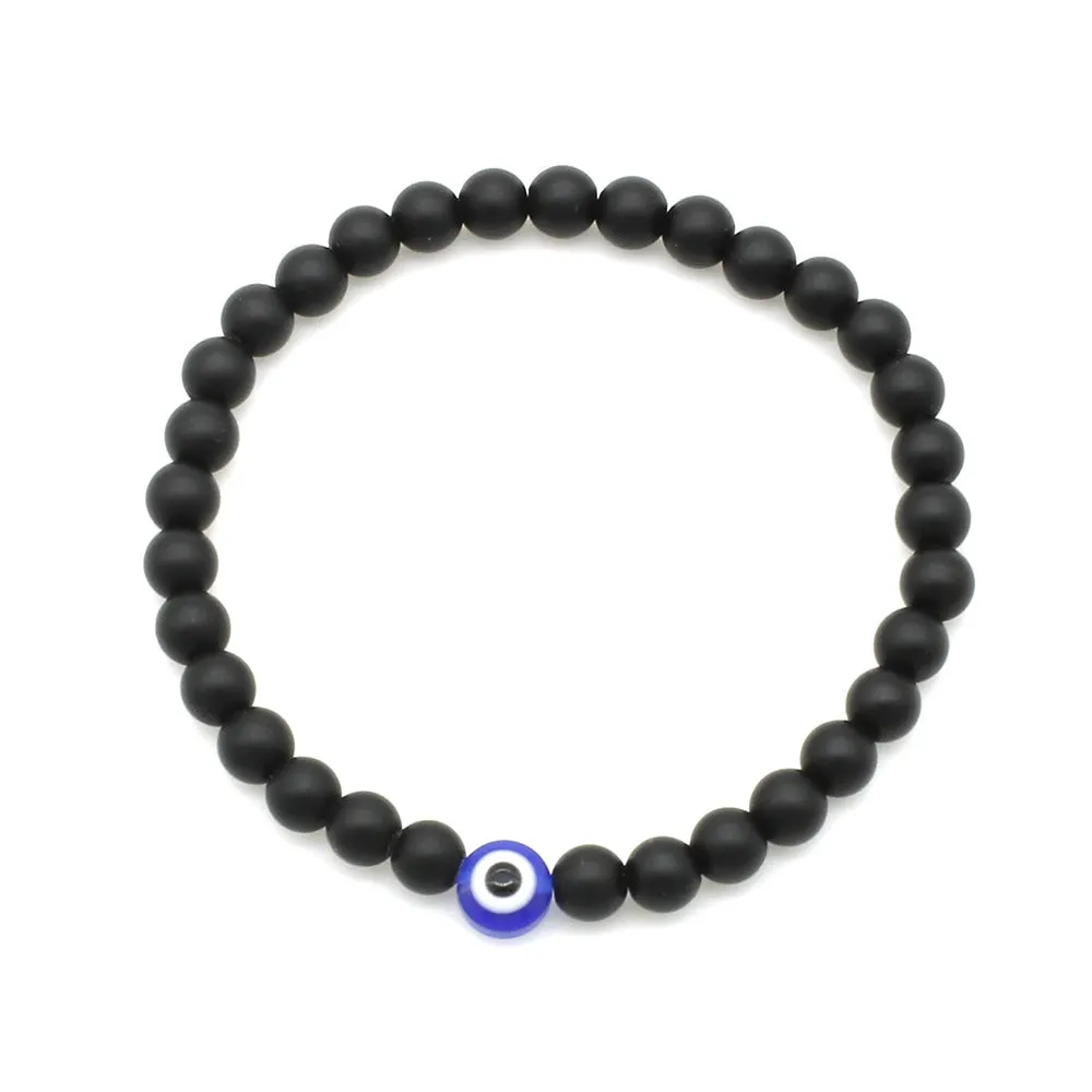 Ornament Accessories 6mm Volcanic Rock Beaded Bracelet