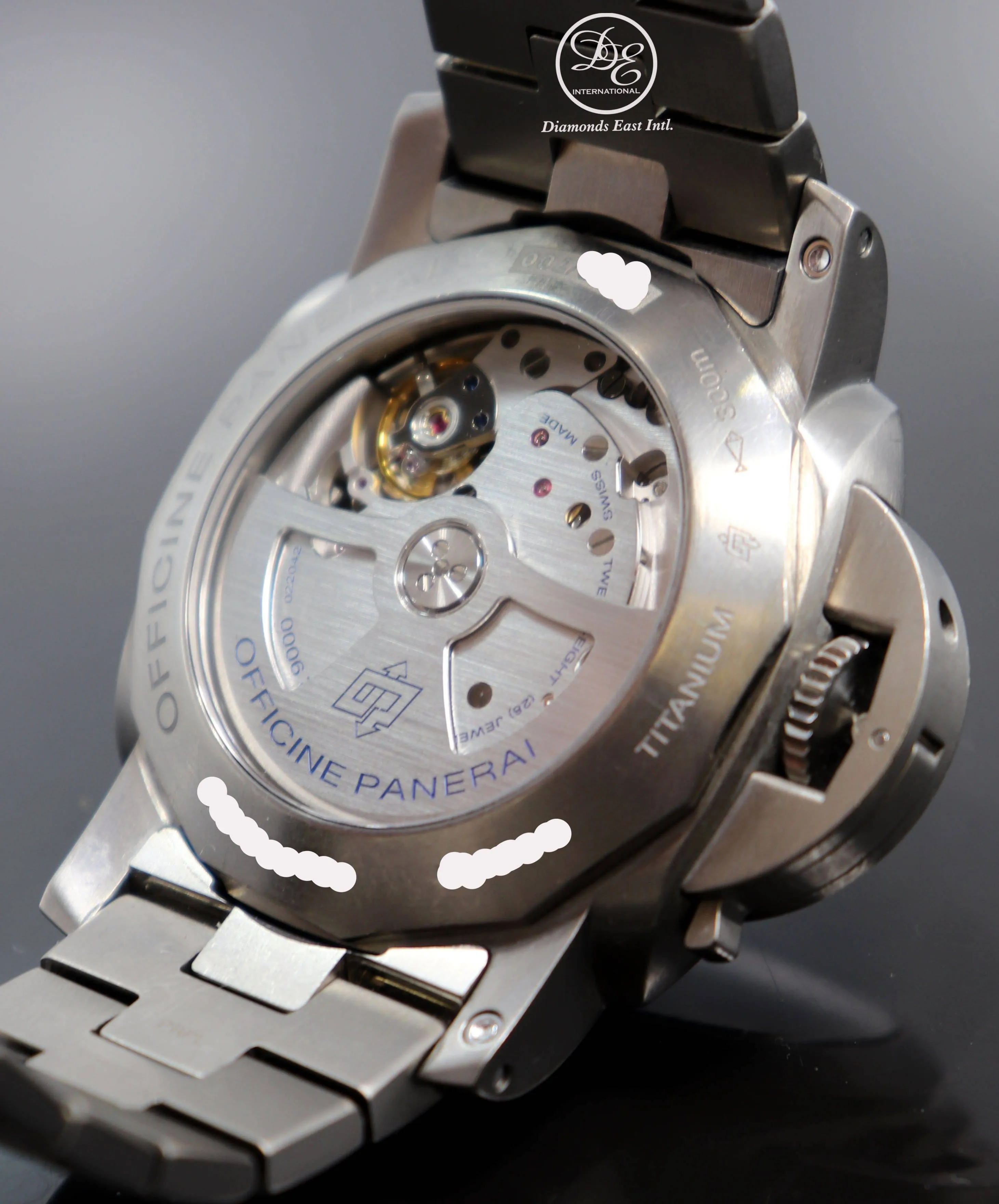 PANERAI Luminor Marina 1950 3 Days PAM352 Titanium Bracelet 44mm Automatic Watch Mint Box Papers