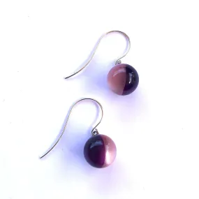 Pink & Purple Harlequin Drop Earrings