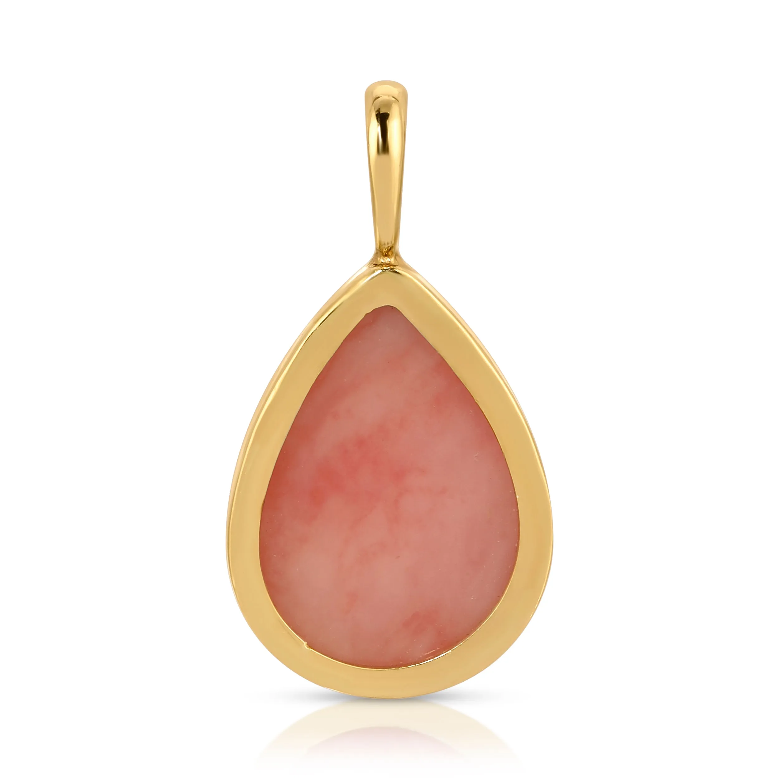 Pink Opal Tear Drop Charm