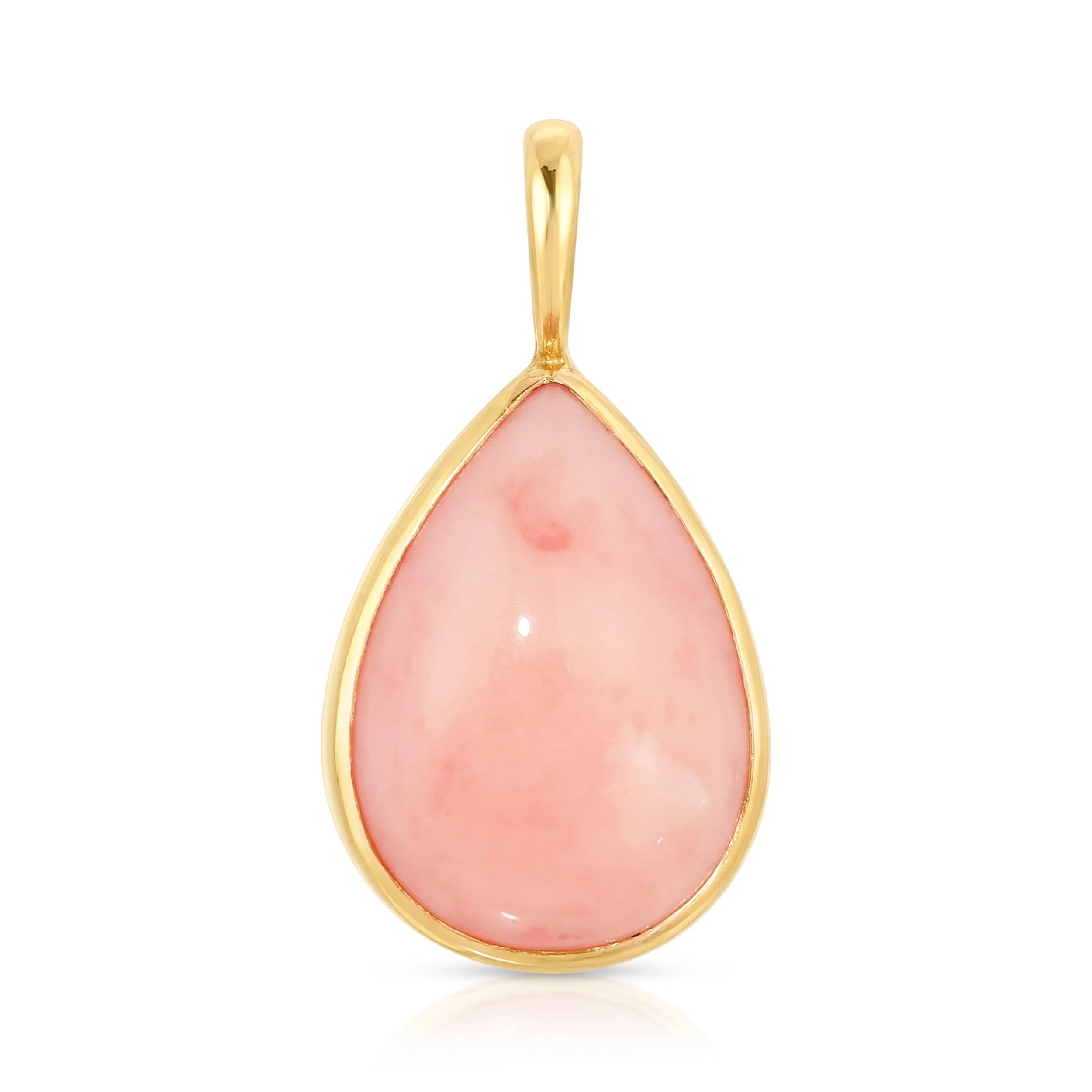 Pink Opal Tear Drop Charm