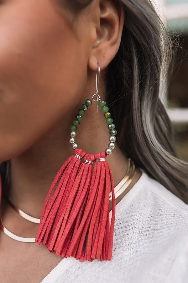 Poised And Posh Tassel Earrings