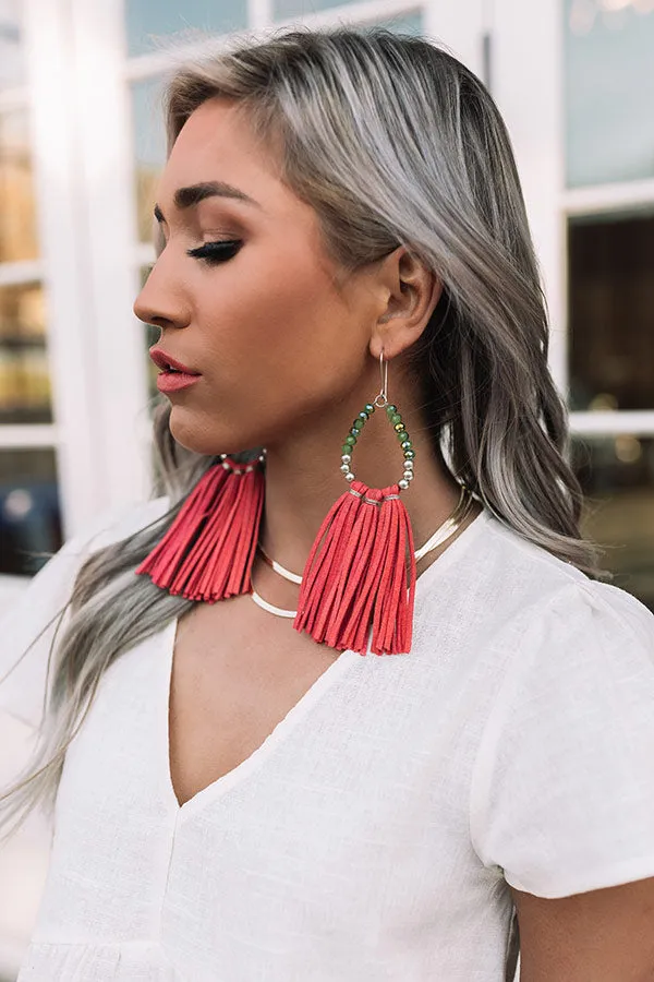 Poised And Posh Tassel Earrings