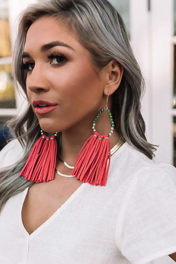 Poised And Posh Tassel Earrings