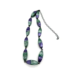 Purple & Green Amelia Necklace