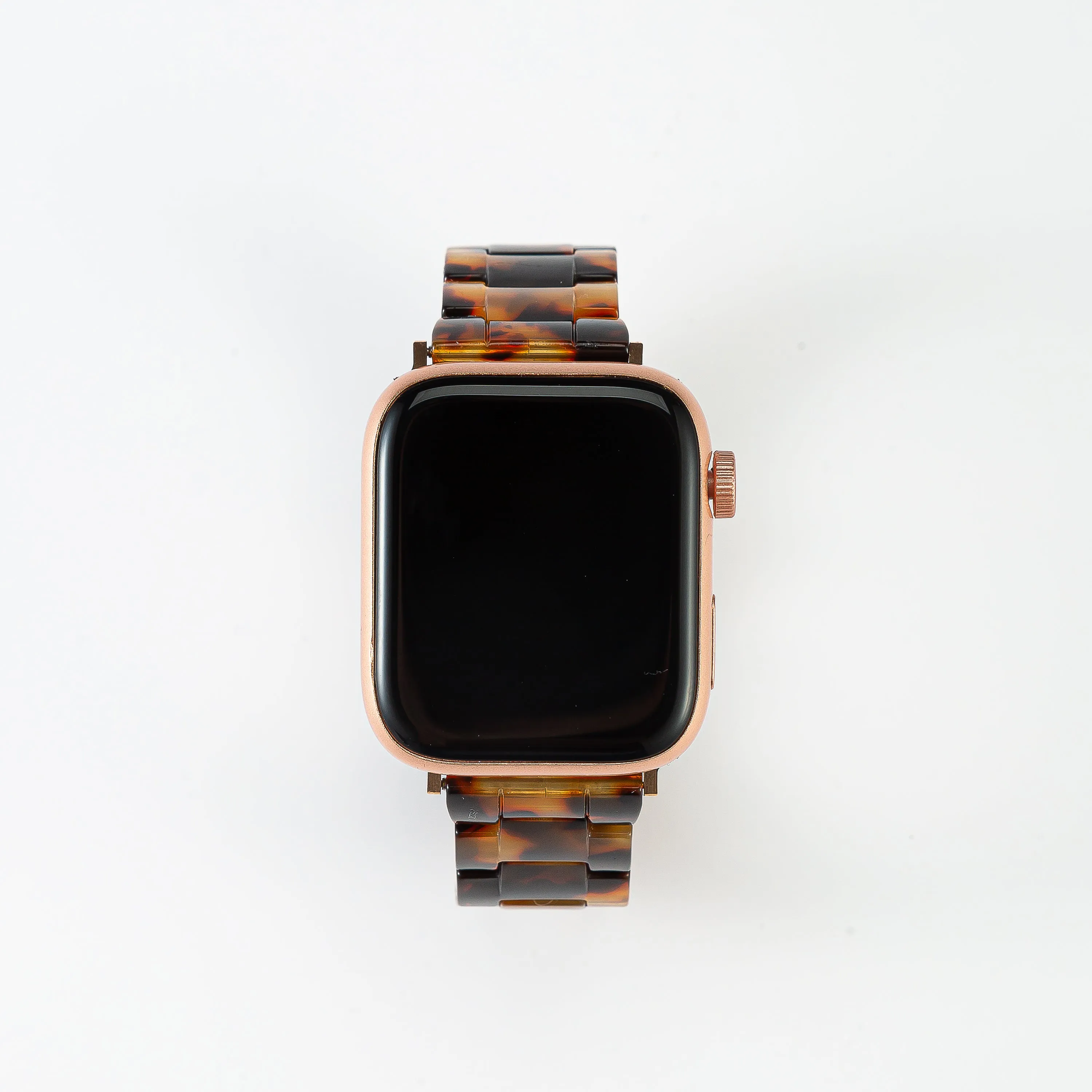 Resin Tortoise Strap / Rose Gold Buckle - 38mm, 40mm, 41mm