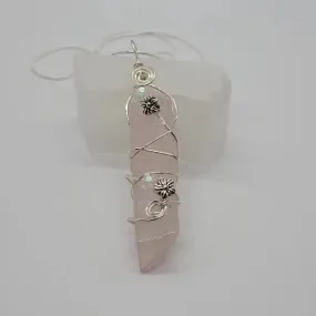 Rose Quartz Crystal Necklace