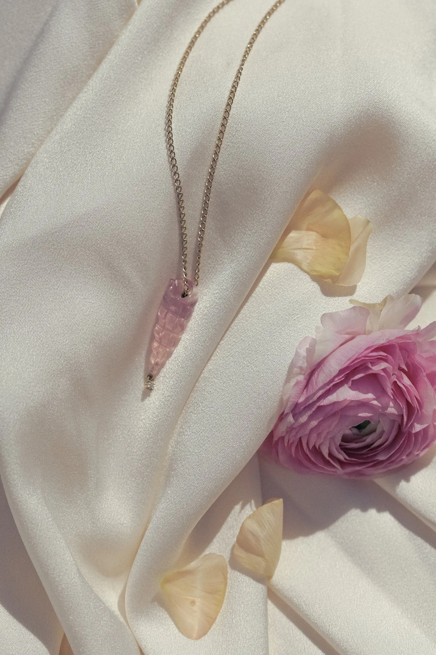 Rose Quartz Gustavia Necklace