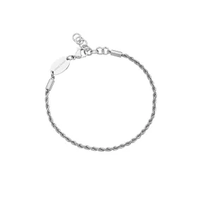 Silver Rope Chain Bracelet