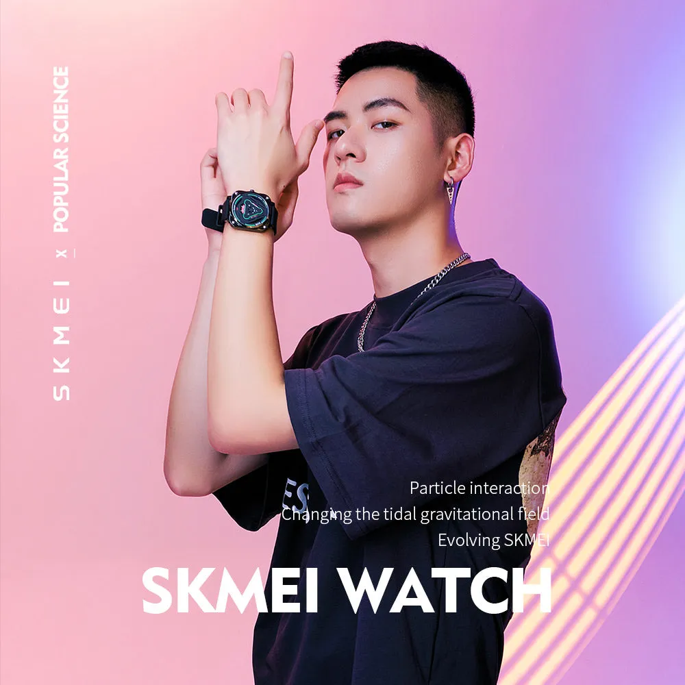 SKMEI Evolution 7100 Ultra Thin Square Face Watch w/ 3 ATM Waterproof