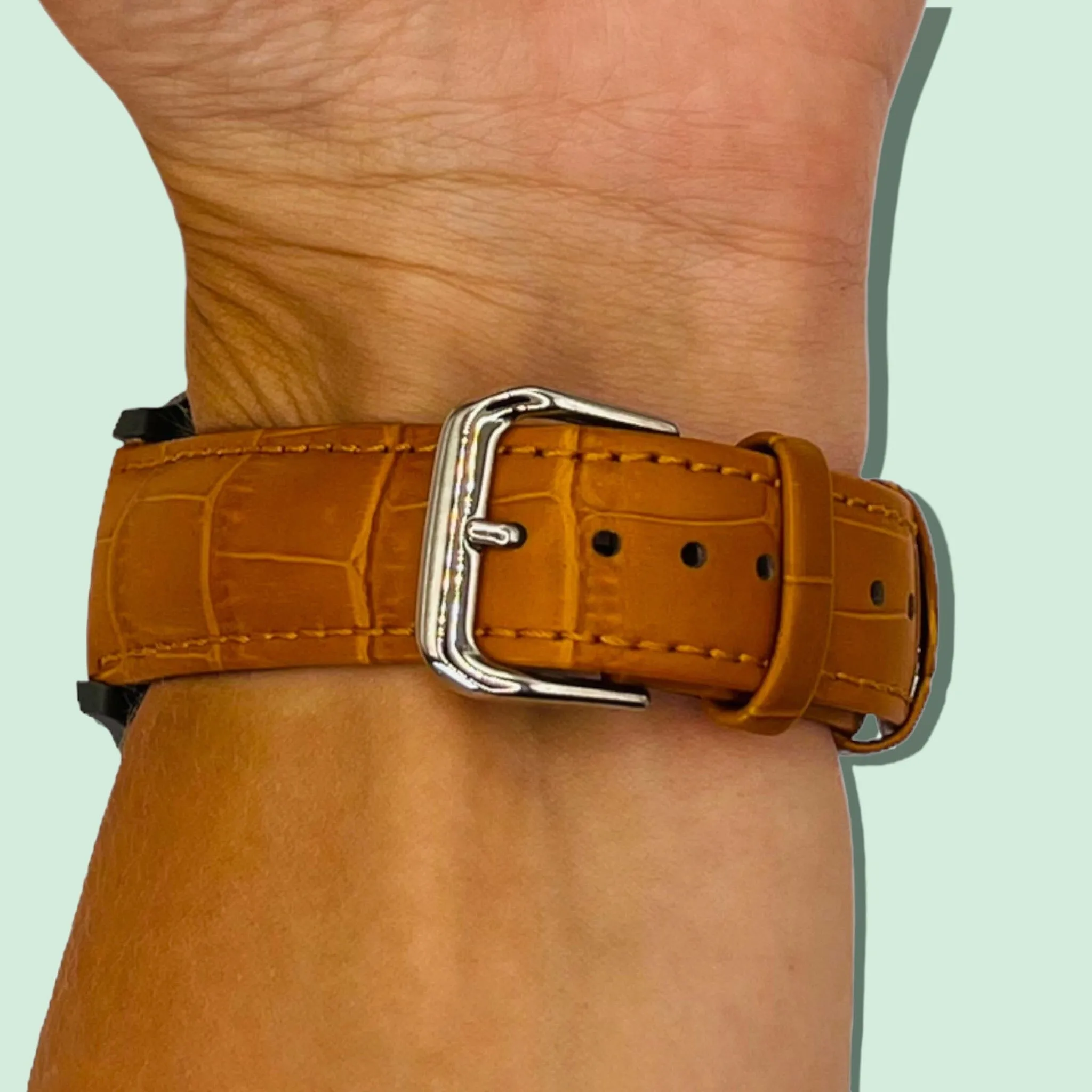 Snakeskin Leather Watch Straps Compatible with the Olympic 22mm Range