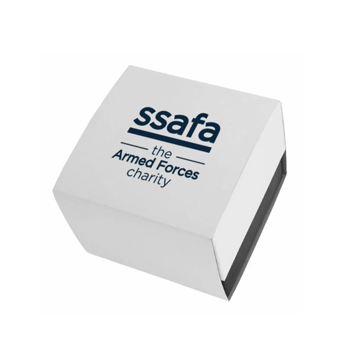 SSAFA, the Armed Forces charity - Black Leather Strap 38mm Bezel Watch