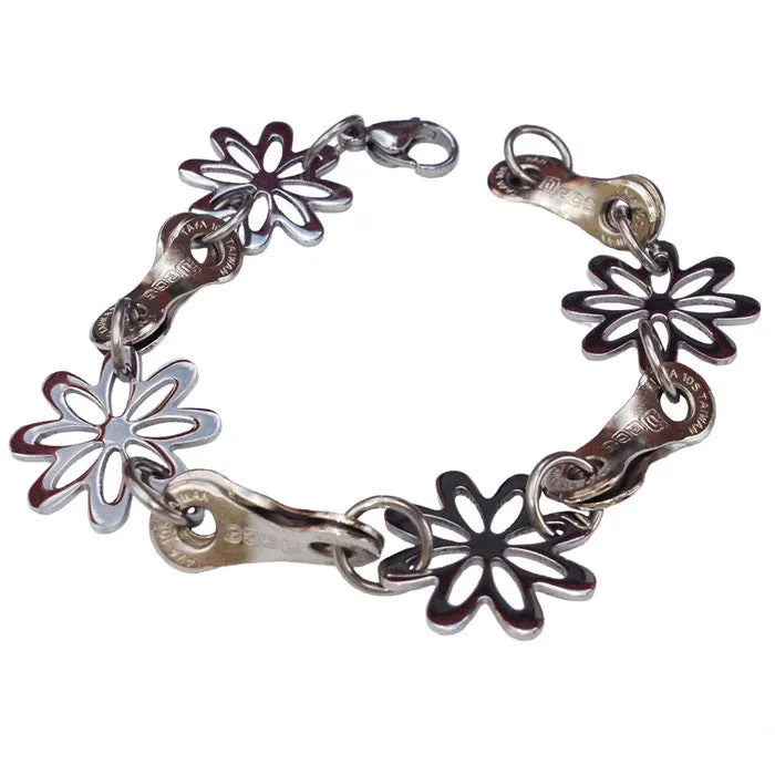 Stainless Steel Daisy Chain Bracelet