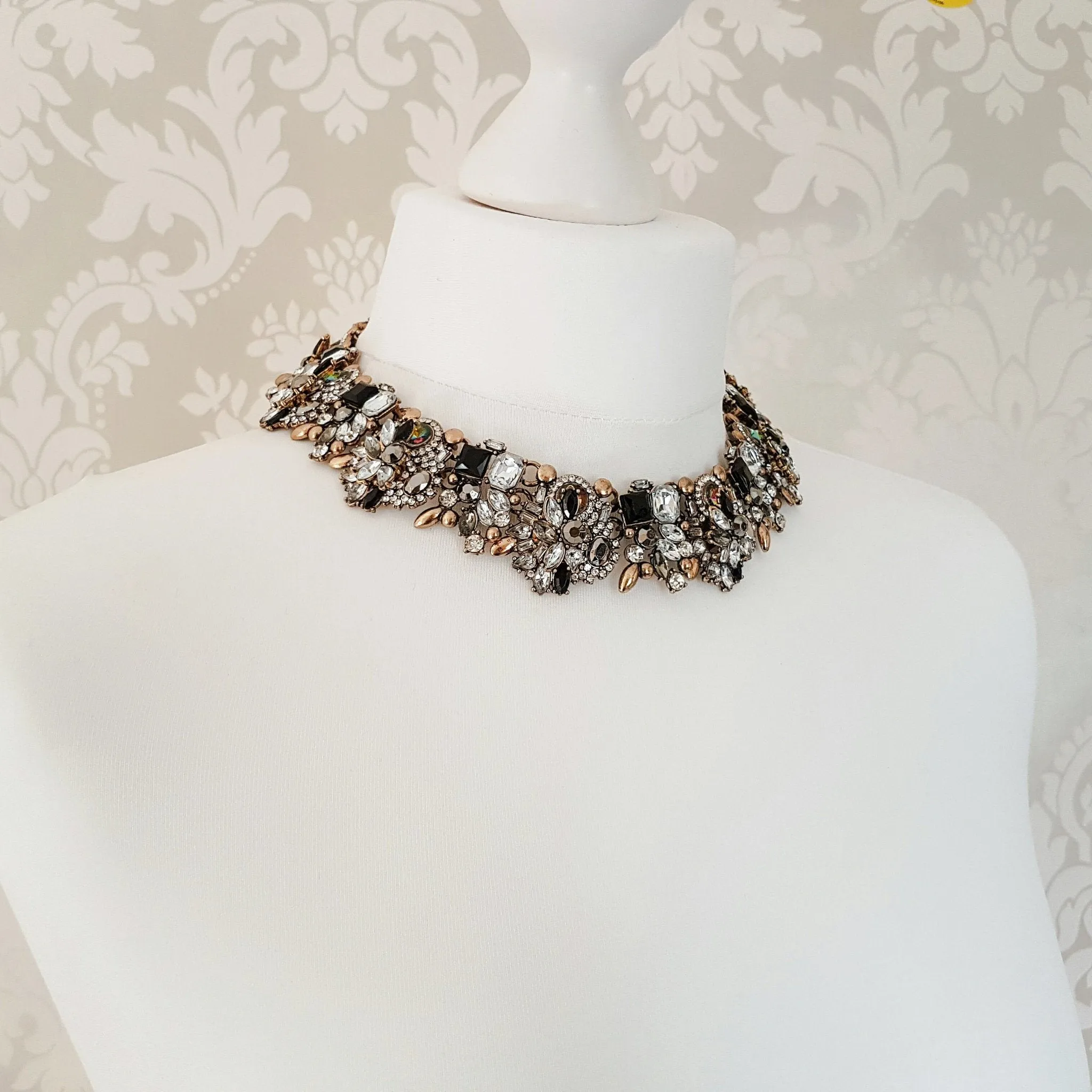 STORM Black & Gold Statement Necklace