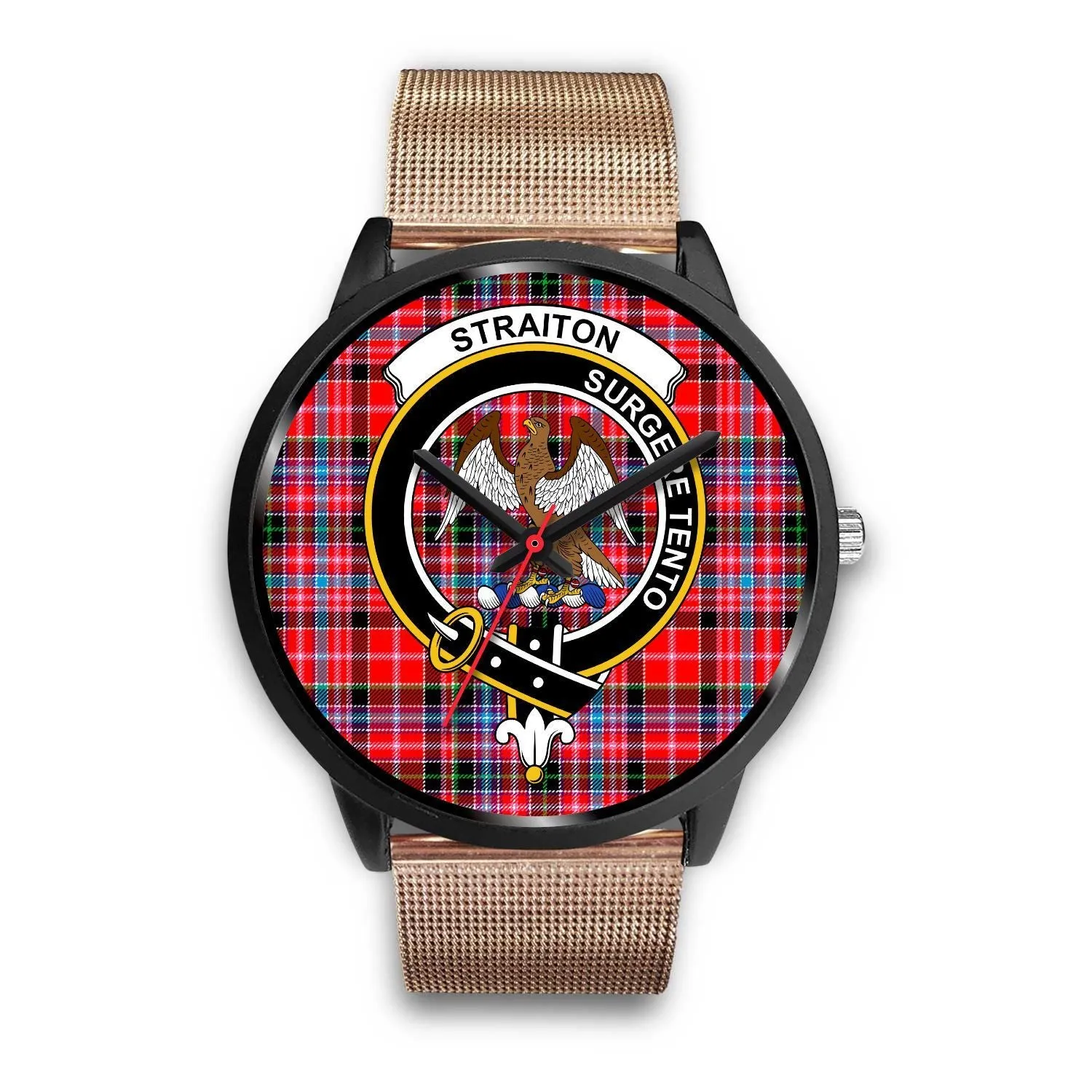 Straiton Clan Badge Tartan Black Watch