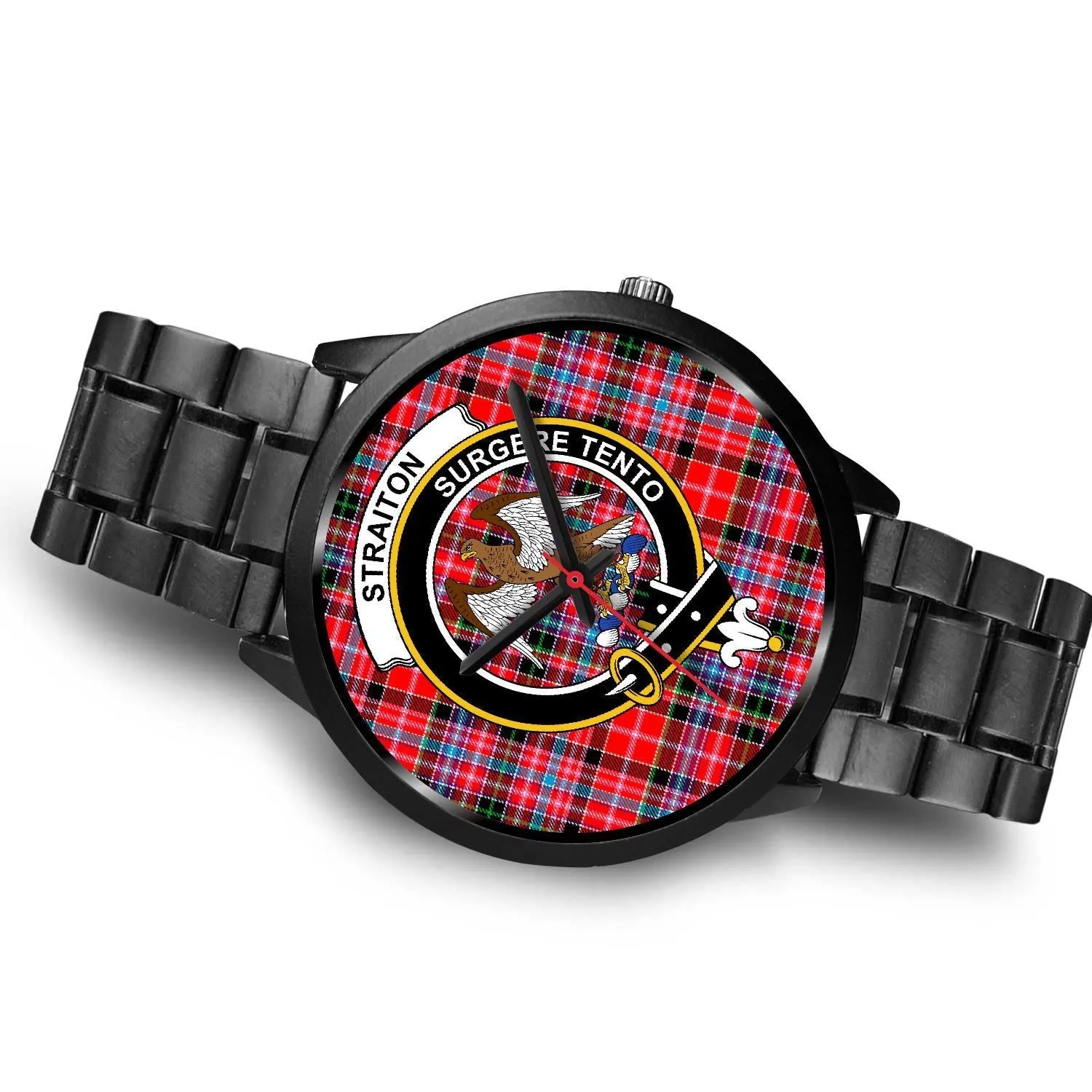 Straiton Clan Badge Tartan Black Watch