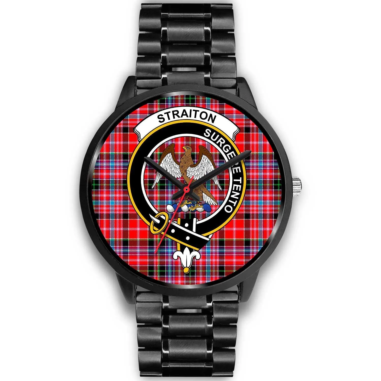 Straiton Clan Badge Tartan Black Watch