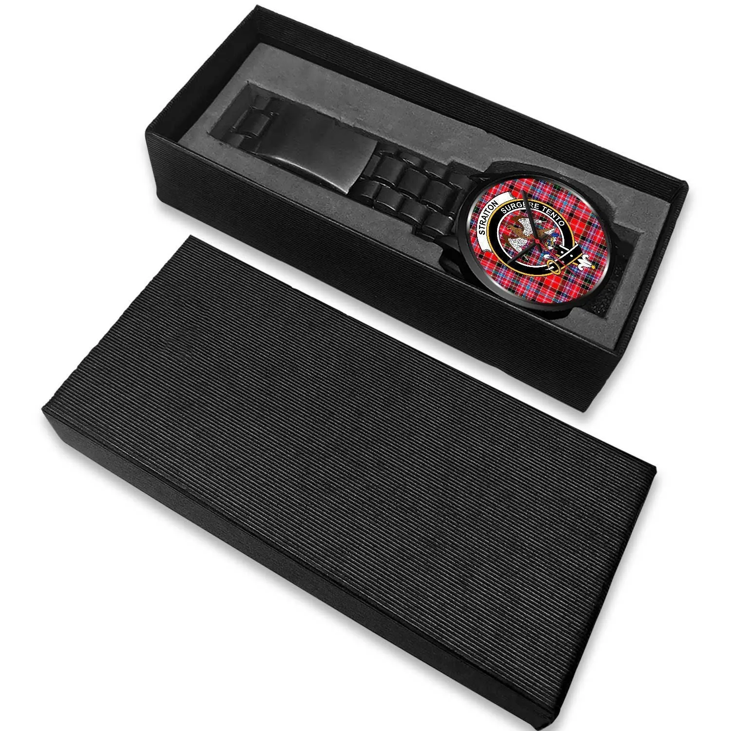 Straiton Clan Badge Tartan Black Watch