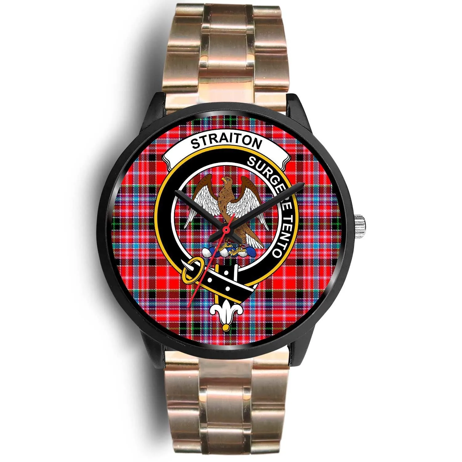 Straiton Clan Badge Tartan Black Watch