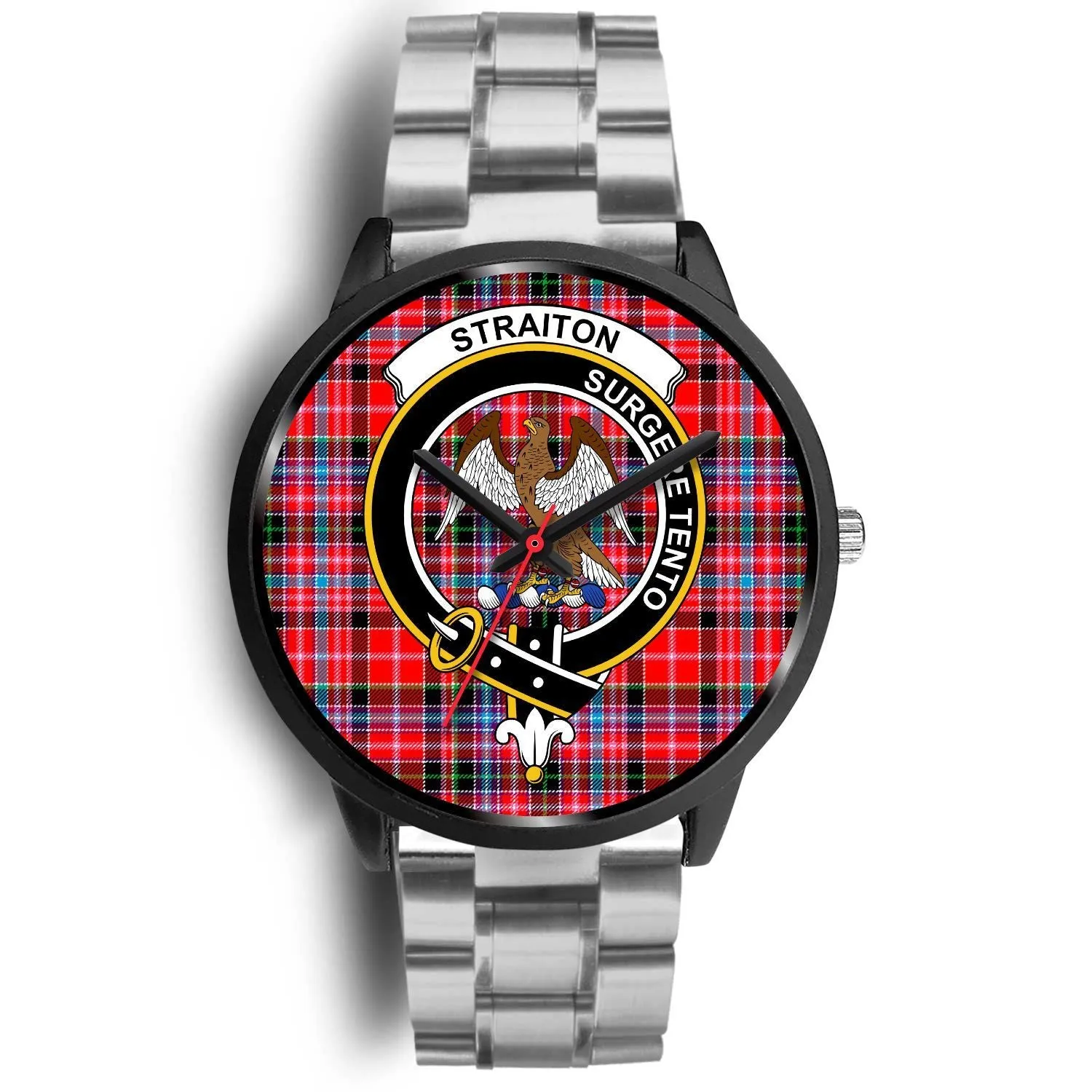 Straiton Clan Badge Tartan Black Watch