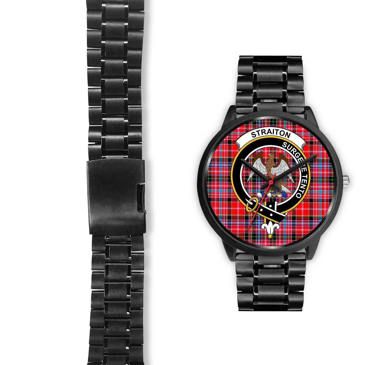 Straiton Clan Badge Tartan Black Watch