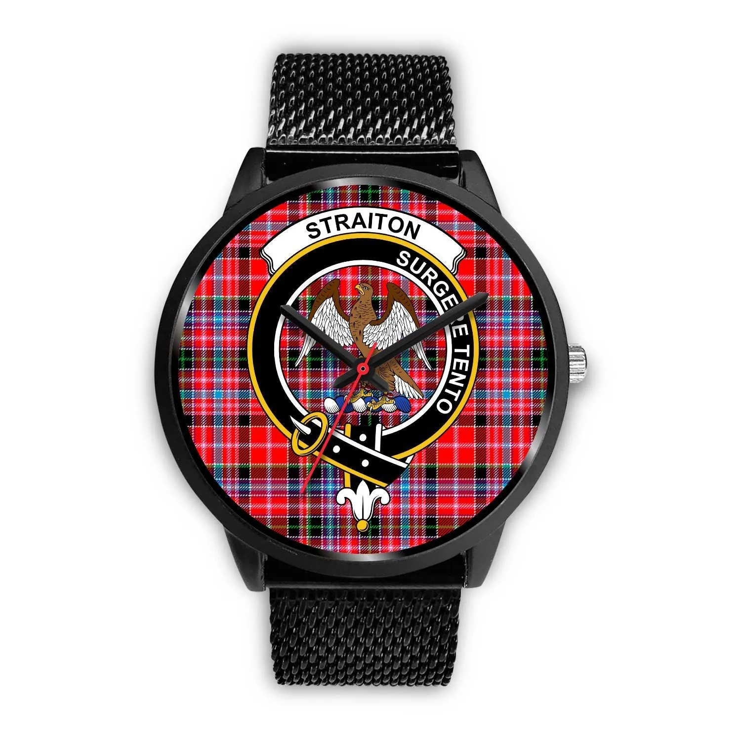 Straiton Clan Badge Tartan Black Watch