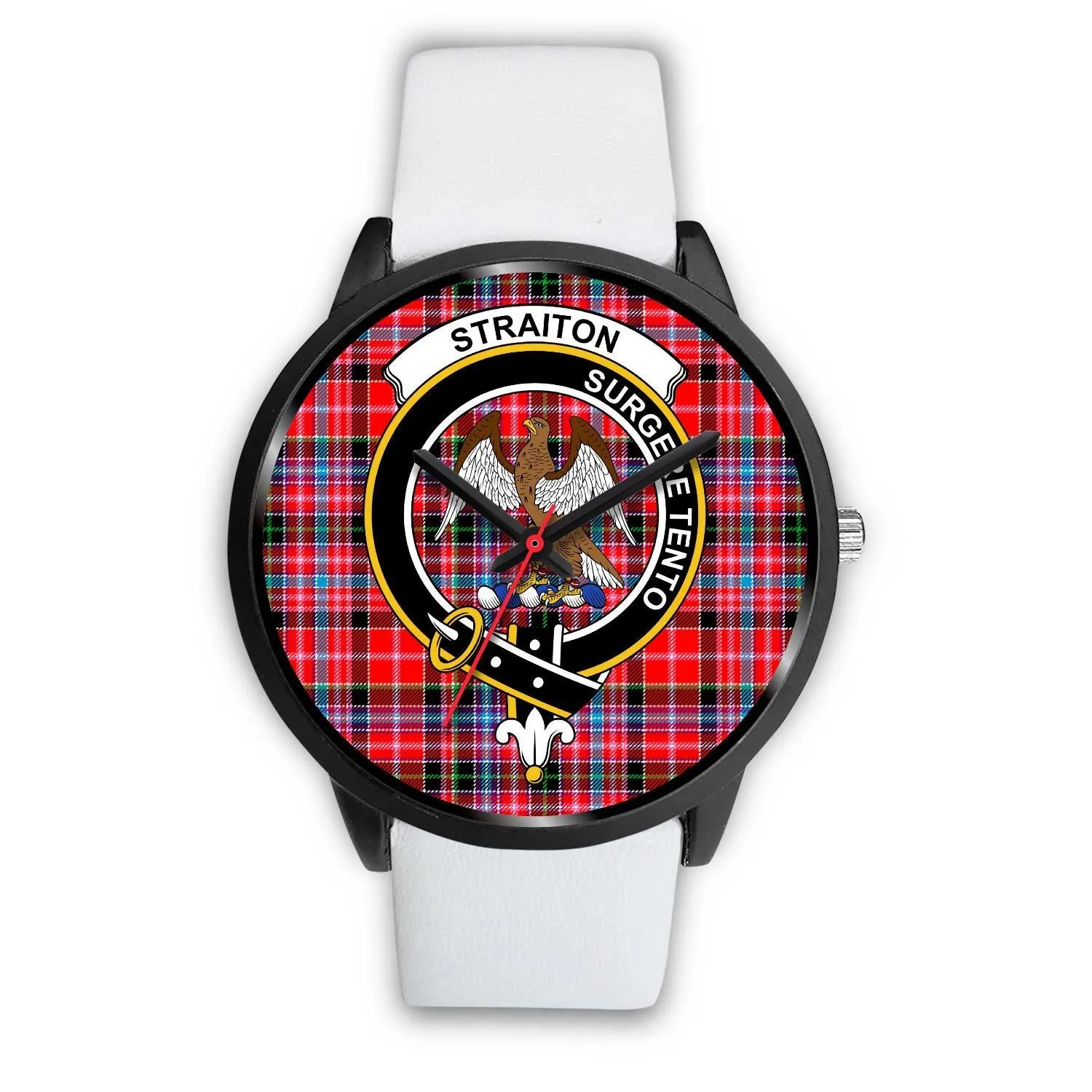 Straiton Clan Badge Tartan Black Watch