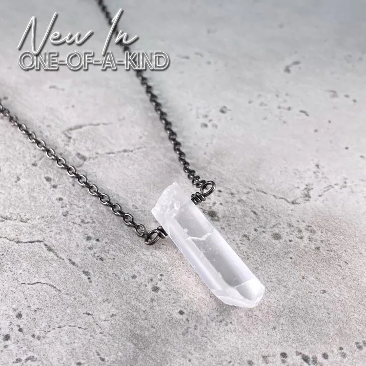 Talisman Necklace - Raw Quartz Crystal