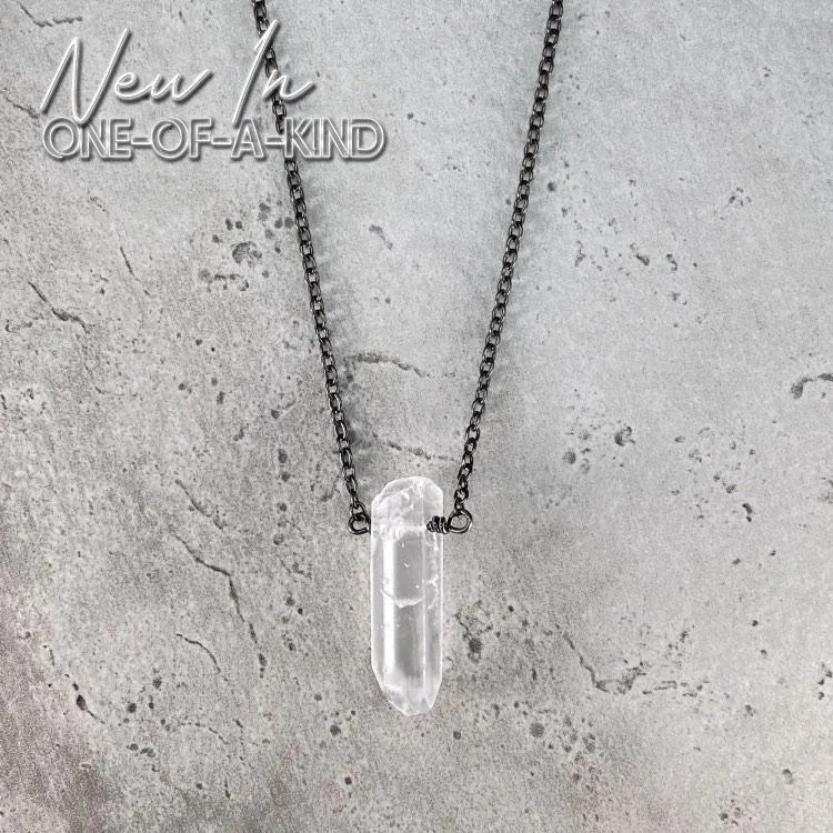 Talisman Necklace - Raw Quartz Crystal