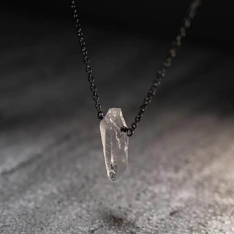 Talisman Necklace - Raw Quartz Crystal