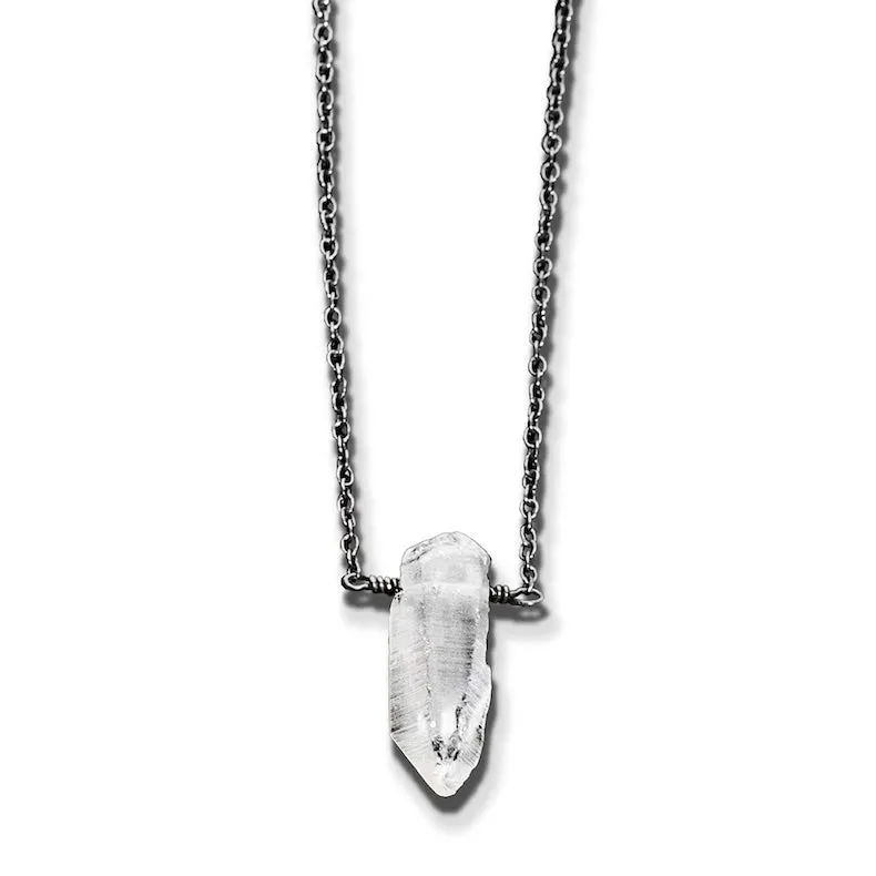 Talisman Necklace - Raw Quartz Crystal