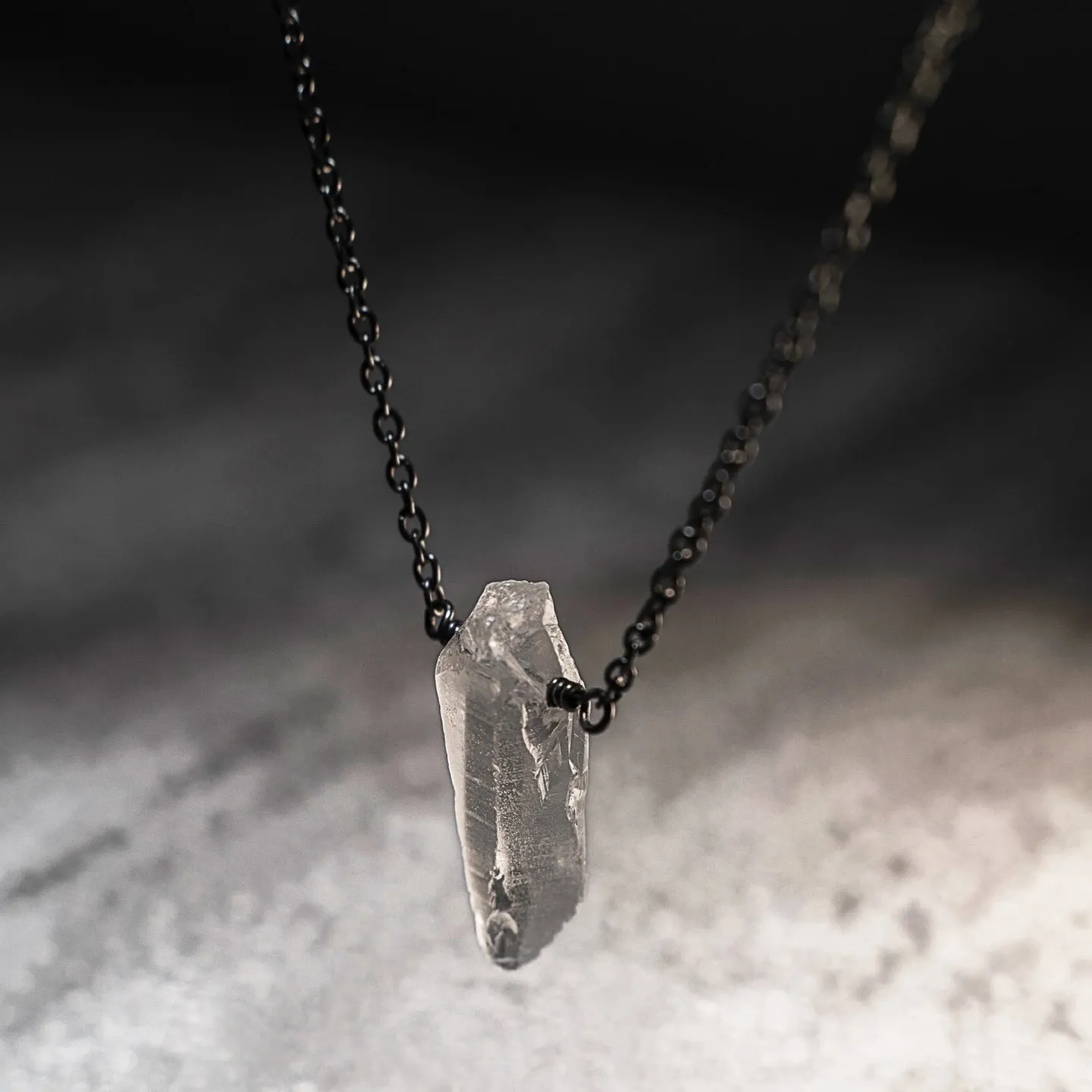 Talisman Necklace - Raw Quartz Crystal