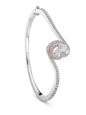 The Boodles National Gallery Collection - Motherhood Platinum Pink Diamond Bangle