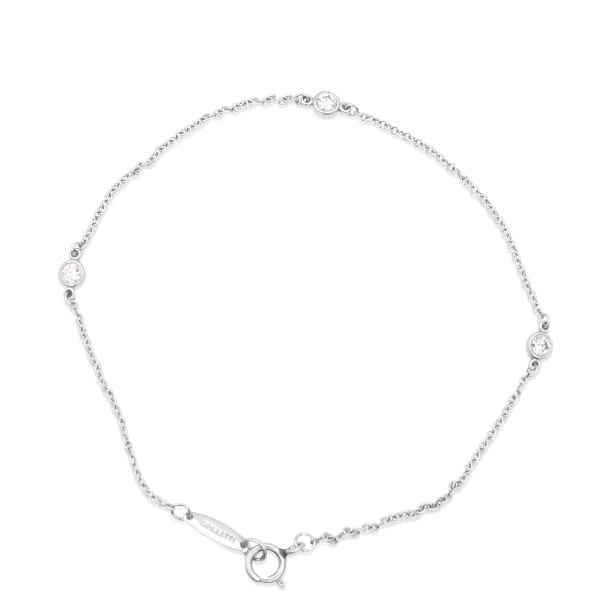 Tiffany Elsa Peretti Diamonds by the Yard Bracelet - Platinum